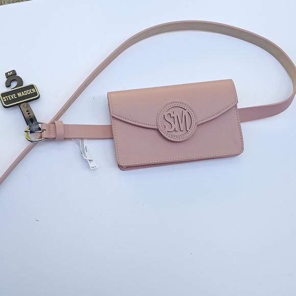 Steve Madden belt bag size M 7" × 4" /Blush fanny pack utility belt bag NWT - Picture 3 of 14